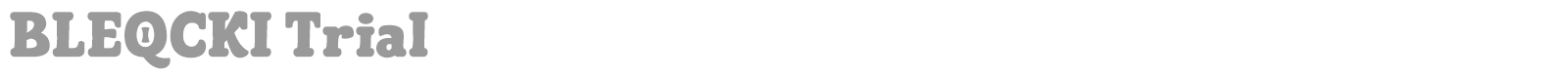 Bleqcki font preview